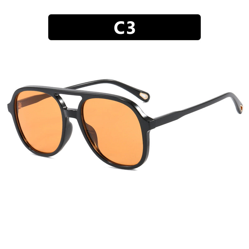 Dame geometrisk solbrille med luksuriøs ramme Luvikno