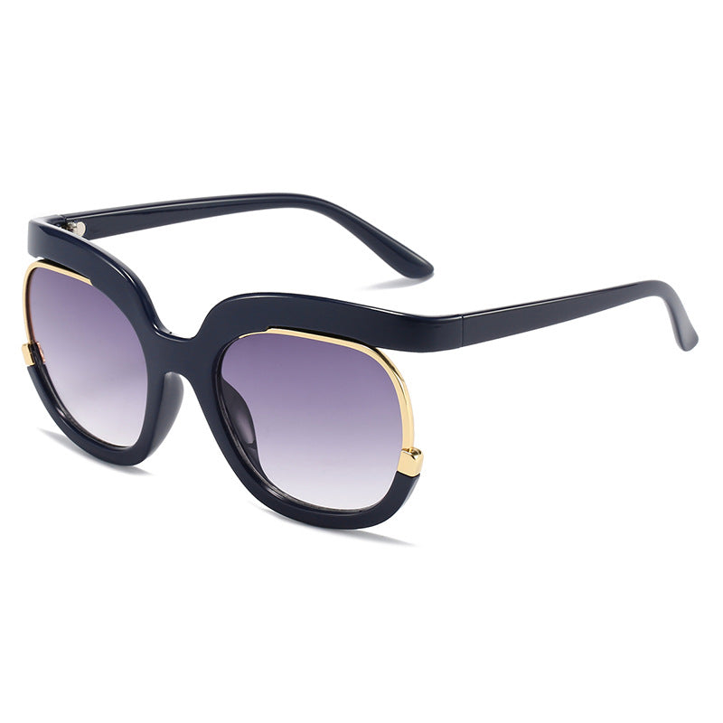 Dame Overdimensjonert Solbrille med elegant Skildpadde-design Luvikno