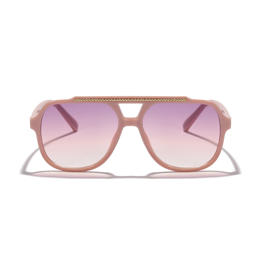 Dame Designer-solbrille med ekstravagant mønster og beskyttende UV-beskyttelse Luvikno