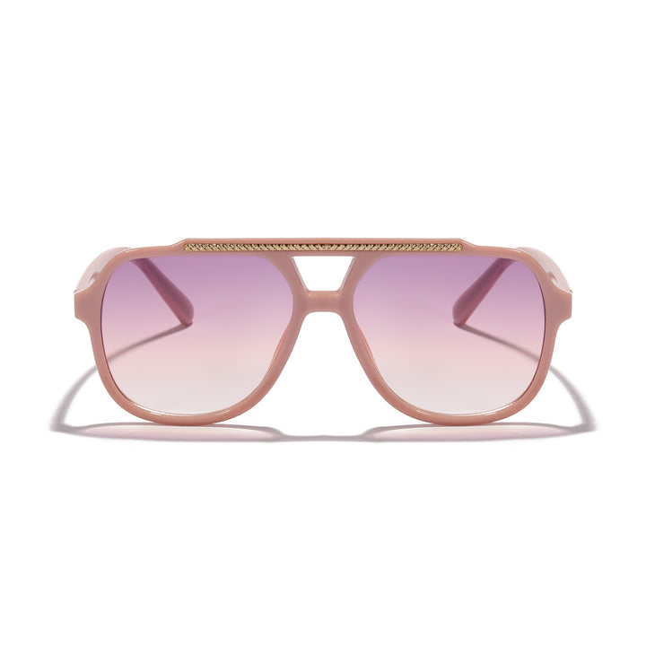 Dame Designer-solbrille med ekstravagant mønster og beskyttende UV-beskyttelse Luvikno
