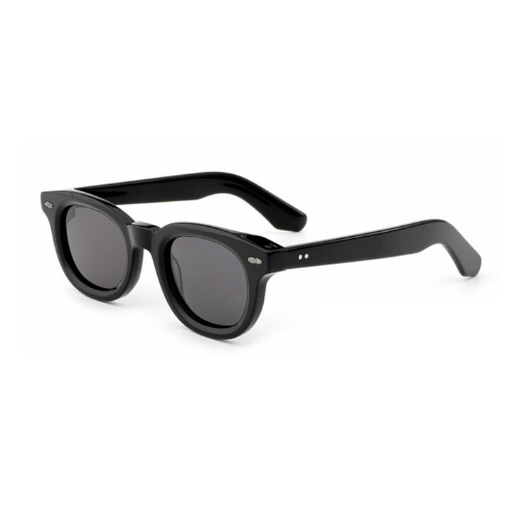 Dame retro-inspirert solbrille med bredt skilpadde-ramme og harmoniske glass Luvikno