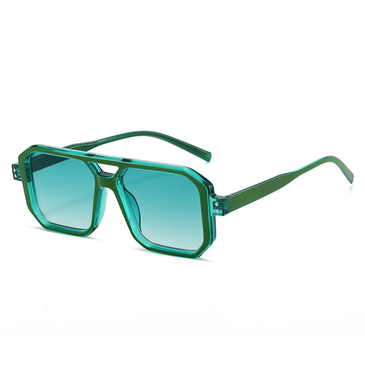 Dame moteriktig solbrille i moderne åttekantet design Luvikno