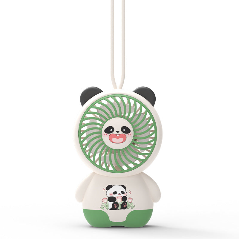 Dame Bærbar Håndvifte i søtt Panda-design Luvikno