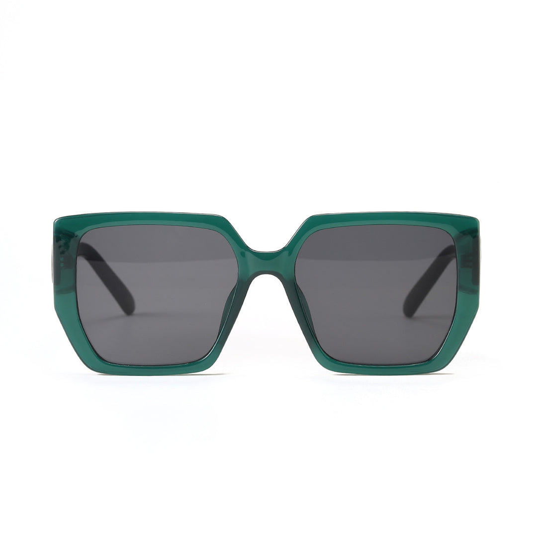 Dame kvadratisk solbrille med beskyttende UV-beskyttelse og moderne design Luvikno