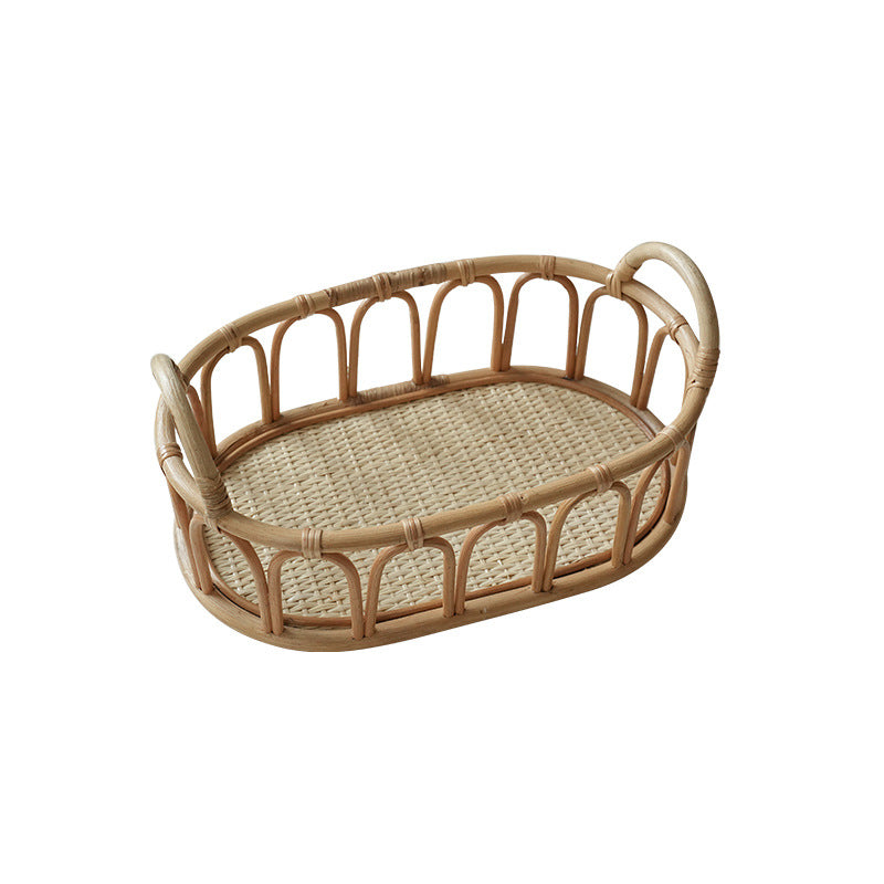 Damer oval kurv av rattan Luvikno