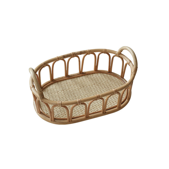 Damer oval kurv av rattan Luvikno