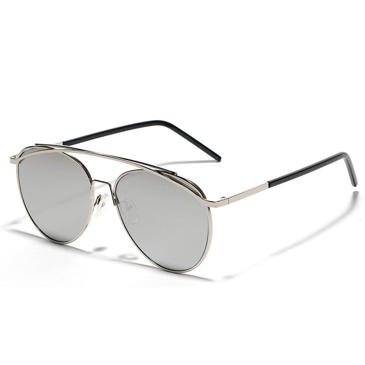 Dame Aviator Solbriller med elegant metallramme Luvikno