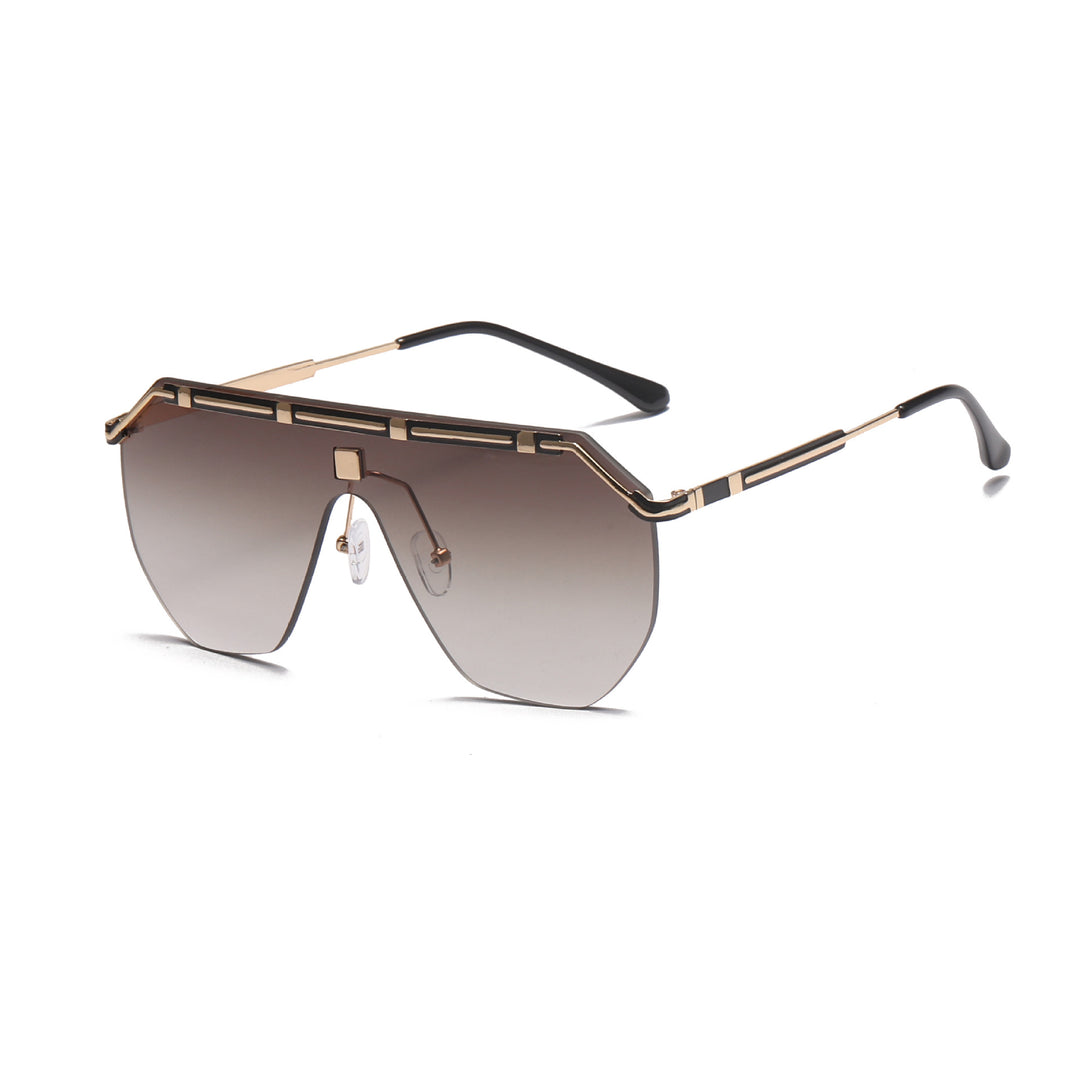 Damer geometrisk Oversized-solbrille Luvikno