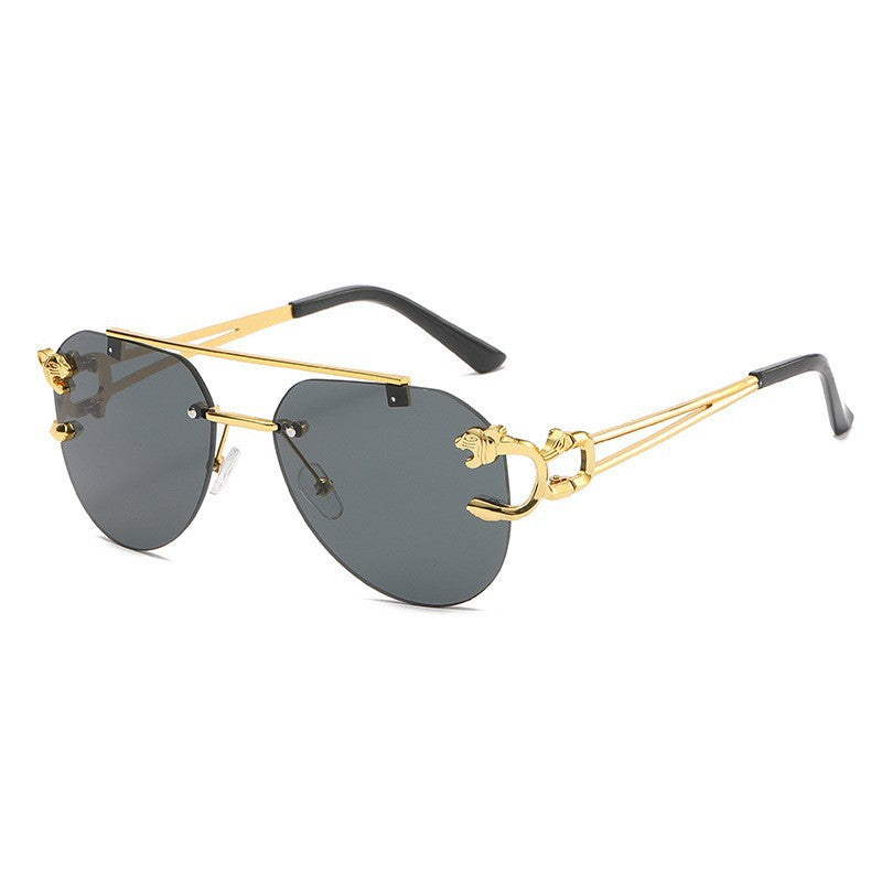 Dame Designer solbrille med unikt dyreakcent Luvikno