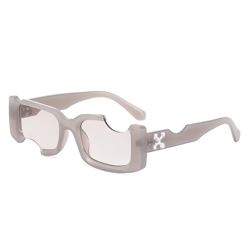 Dame eksklusiv moderne solbrille med futuristisk design Luvikno