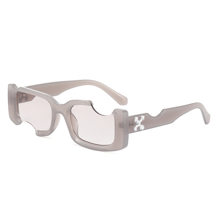 Dame eksklusiv moderne solbrille med futuristisk design Luvikno