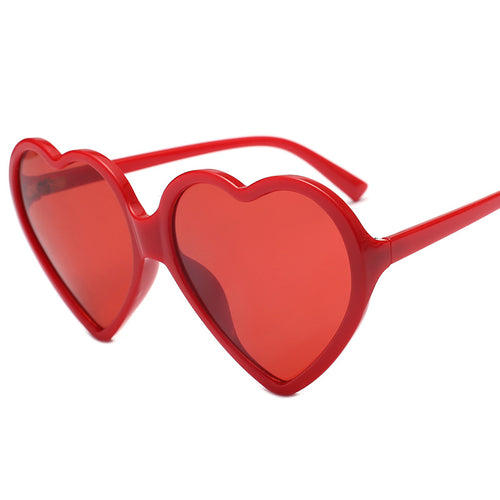 Dame hjerteformet solbrille med stilige rammer Luvikno