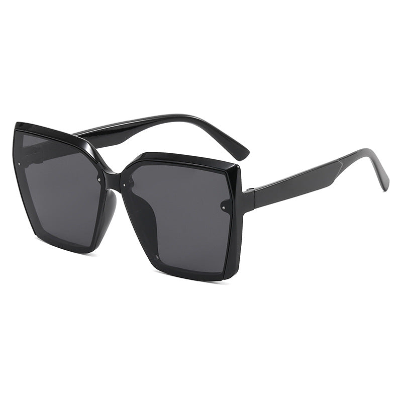 Damer Oversized Solbrille med moderne skilpaddedesign Luvikno
