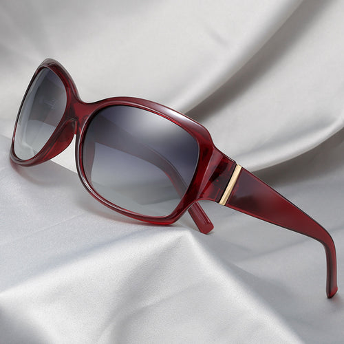 Dame stilfull oversized solbrille med elegant mønster Luvikno