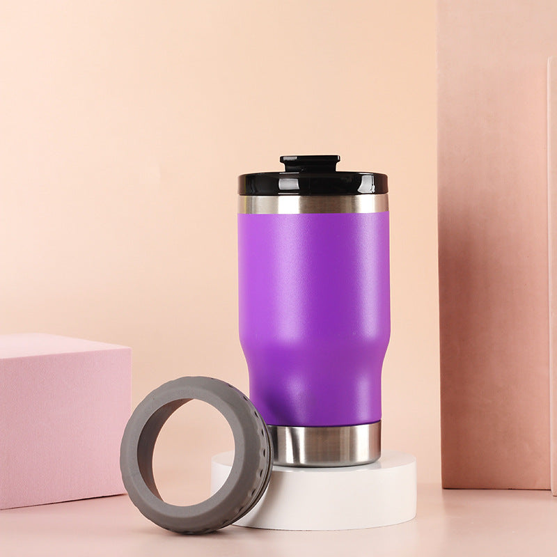 Dame Isolert Kaffeekopp med rutsjsikker silikonunderlag Luvikno