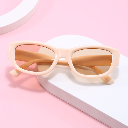 Dame moteriktig Cat-Eye solbrille med fleksibel ramme og UV-beskyttelse Luvikno