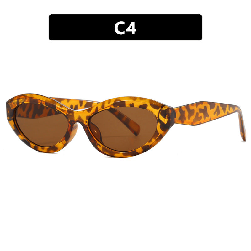 Dame Cat-Eye solbrille med stilig ramme Luvikno