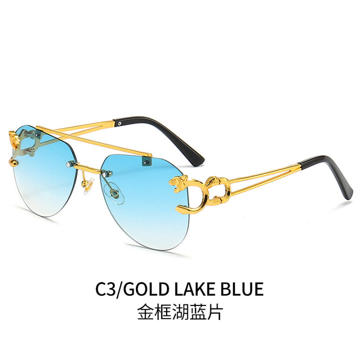 Dame Designer-solbrille med unikt dyreaksent Luvikno