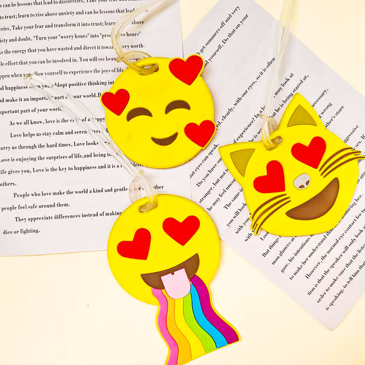 Unisex Bag Tag i Emojidesign Luvikno