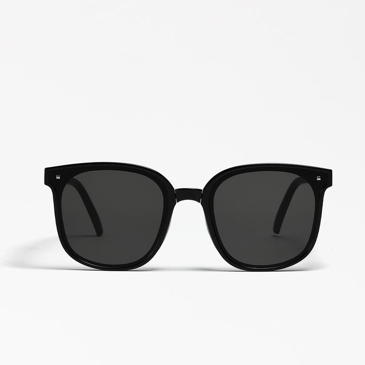 Dame kvadratisk solbrille med innovativ ramme i plast og polarisert glass Luvikno