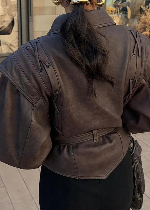 Luvik | Bånddesign Faux-Læderblazer