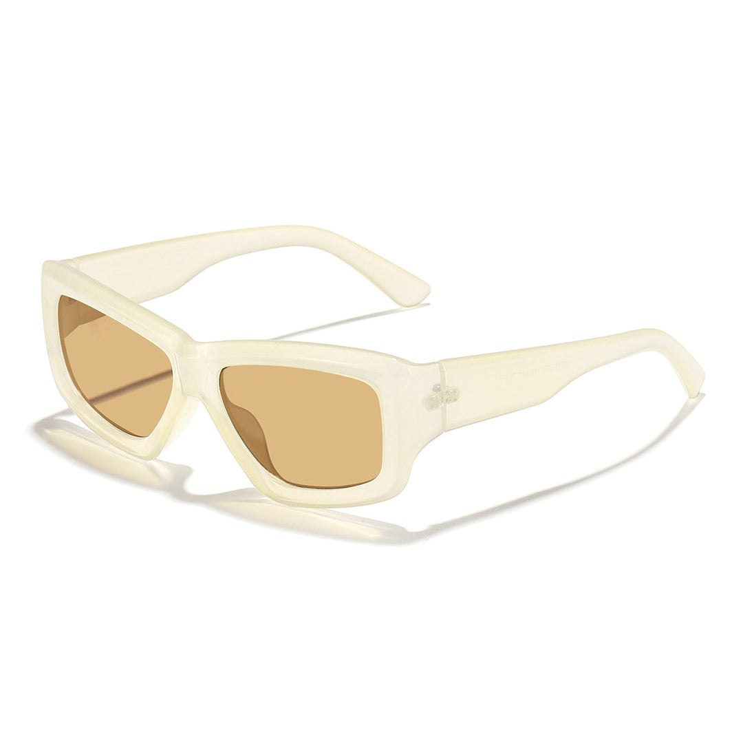 Dame moteriktig solbrille i unik ramme Luvikno