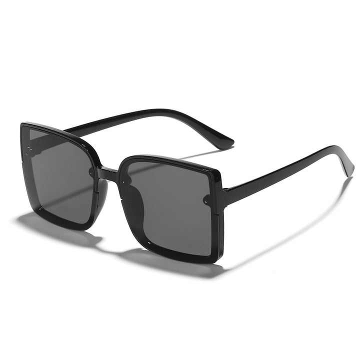 Dame oversized kvadratisk solbrille med moderne gradienteffekt Luvikno