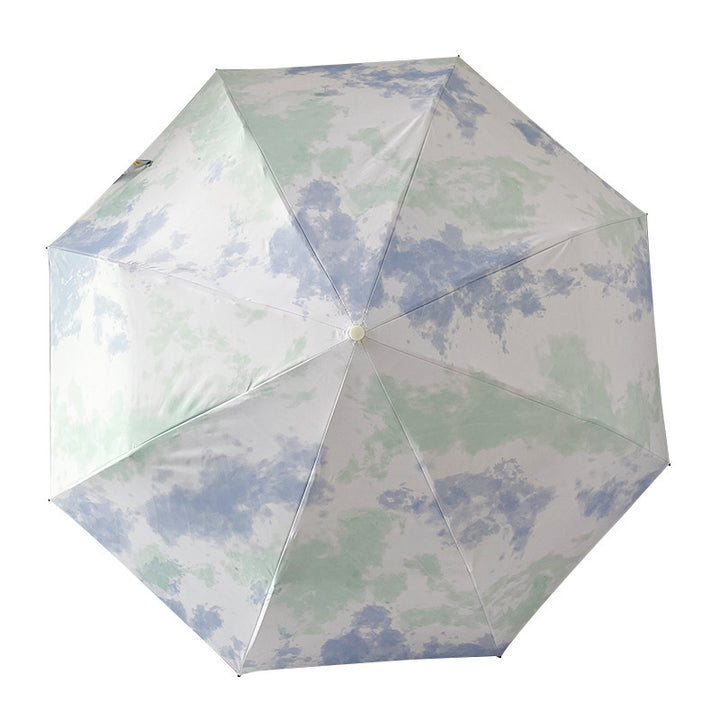 Damer elegant sammenleggbare paraply med moderne sky mønster Luvikno