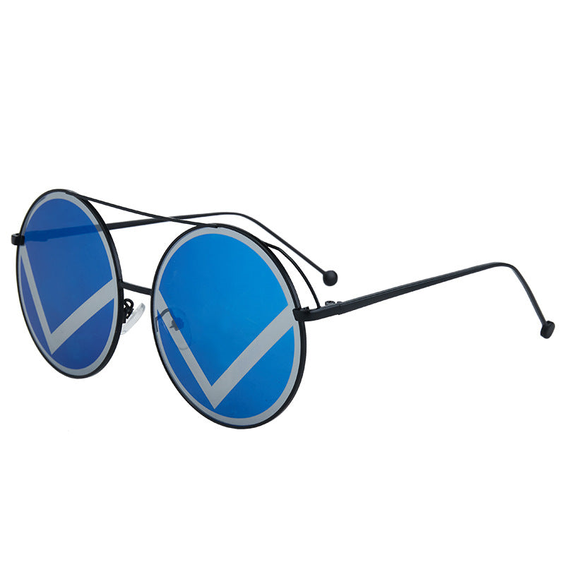 Kvinnelige fashionable runde solbriller Luvikno