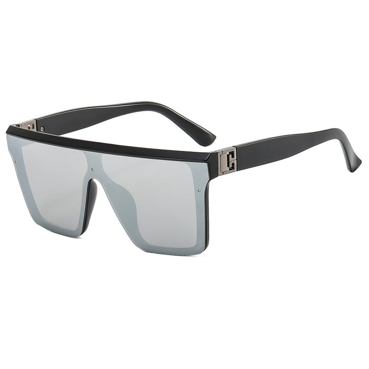 Dame oversized solbrille i trendy stil med bred rammestruktur Luvikno