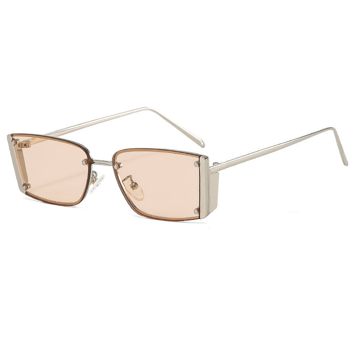 Dame Fashionable solbriller med ekstravagant geometrisk ramme Luvikno