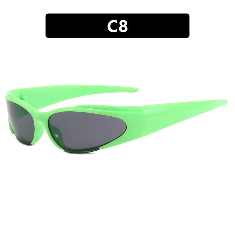 Dame Sporty UV-beskyttende solbrille med aerodynamisk design Luvikno