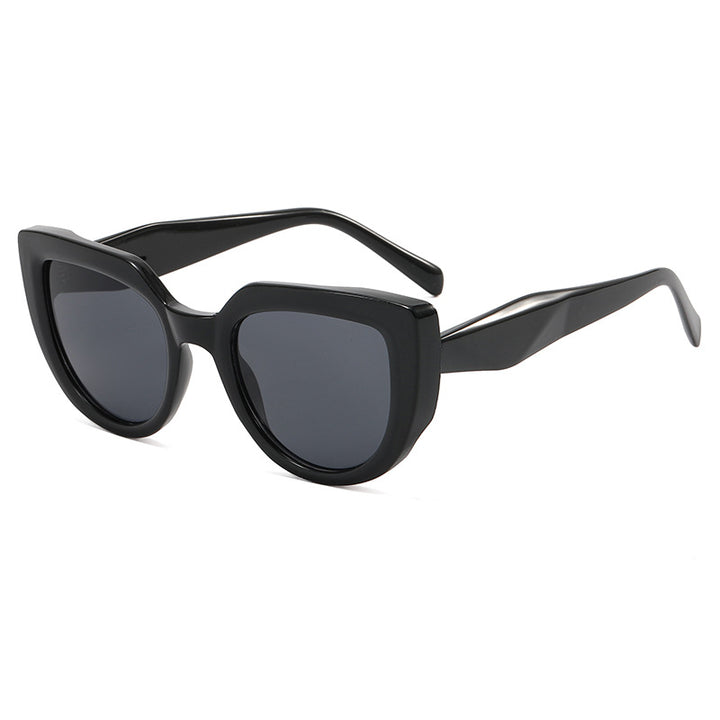 Dame moterik oversized solbriller med unikt design Luvikno