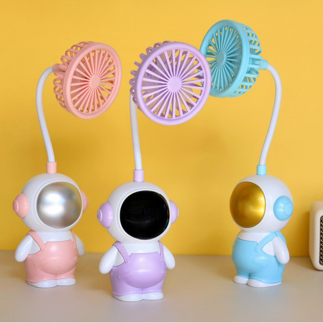 Unisex morsom håndvifte i astronautdesign Luvikno