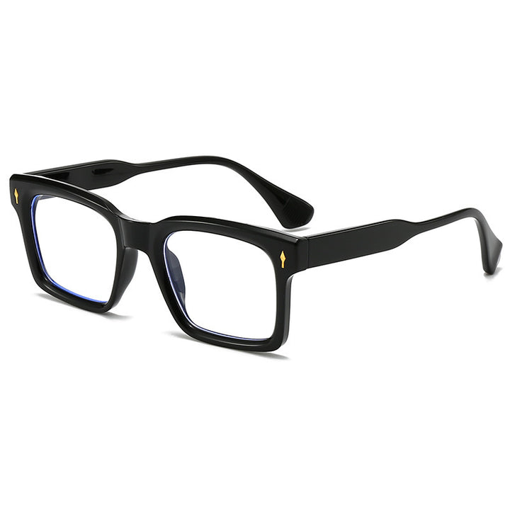 Dame Rektangulær Solbrille i elegant Skilpaddedesign Luvikno