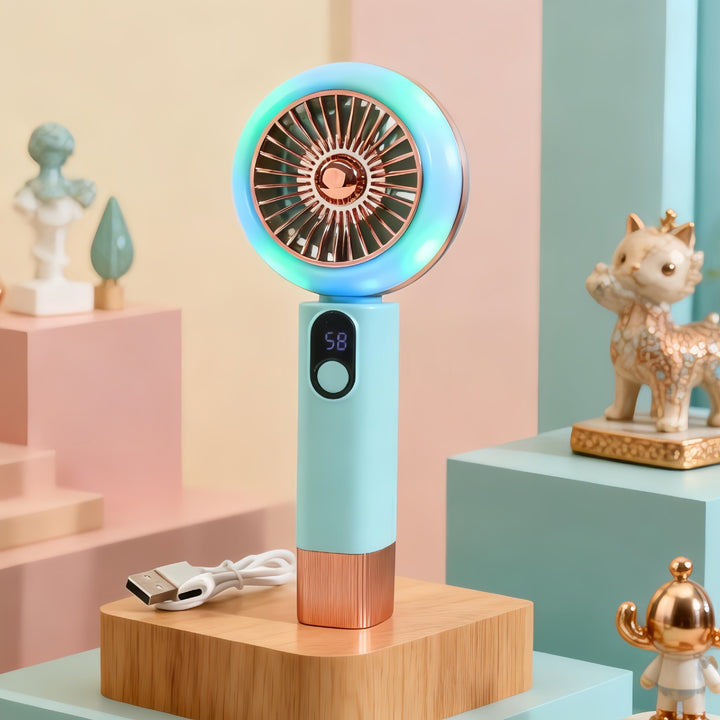 Unisex Kreativ Vifte med integrert LED-belysning Luvikno