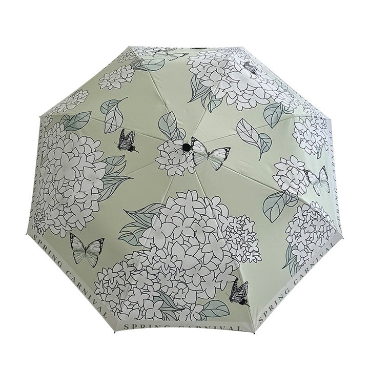 Dame Faltbar paraply med innovativt blomsterdesign Luvikno