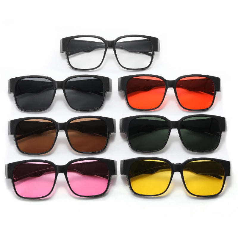 Dame moteriktig kvadratisk solbrille med ergonomisk design Luvikno