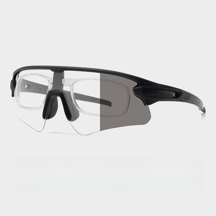 Unisex Sportslig høytytende solbrille med aerodynamisk design og justerbart nesepad Luvikno