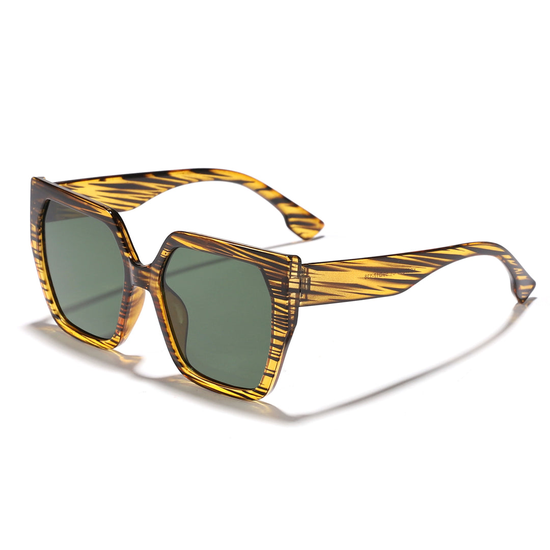 Dame oversized kvadratisk solbrille med enestående komfort og moderne design Luvikno