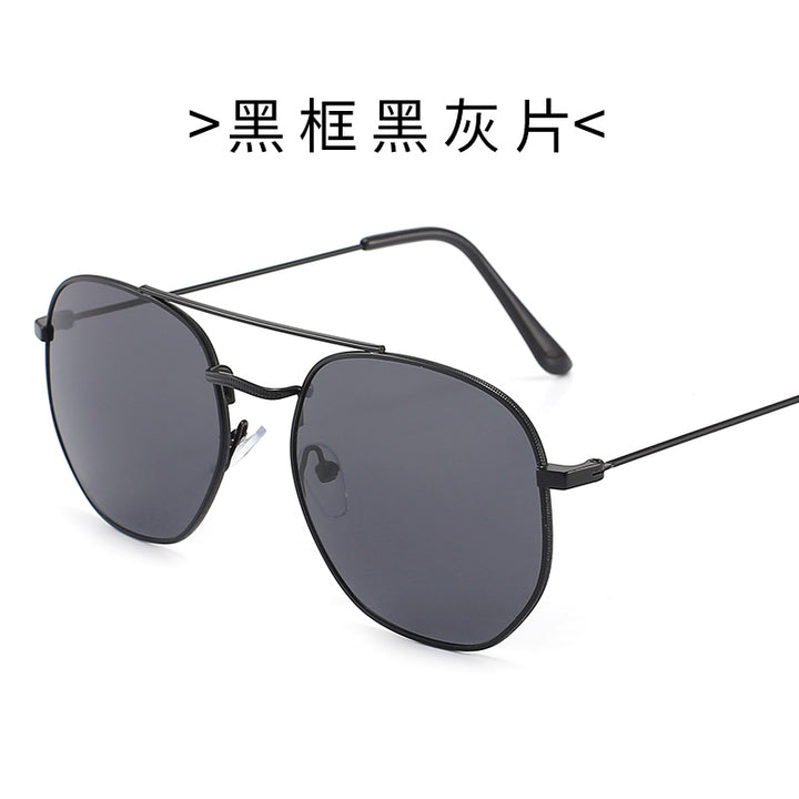 Dame solbrille med oval ramme og beskyttende gradientlinse Luvikno