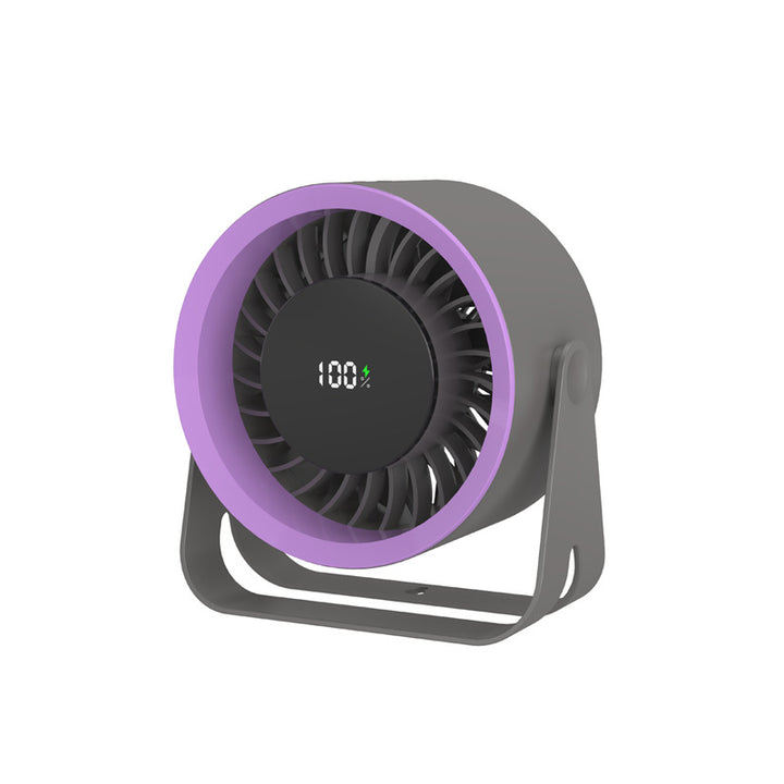 Unisex nan tragbar USB-vifte med innebygd batteri og LED-batteriindikator Luvikno