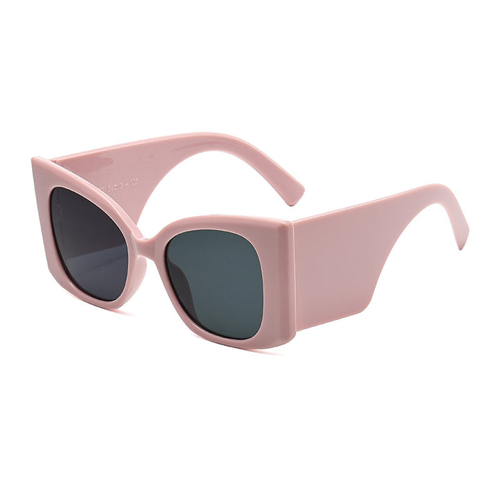Dame moteriktig oversized solbrille med glamorøst design Luvikno