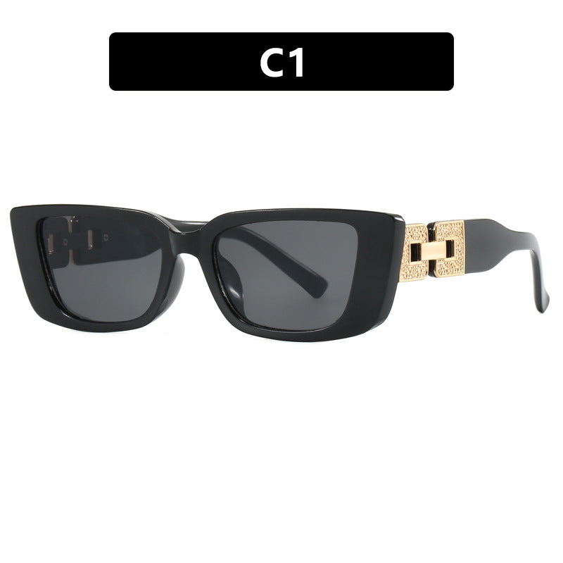 Dame moteriktig Oversized solbrille med unikt leopardmønster Luvikno