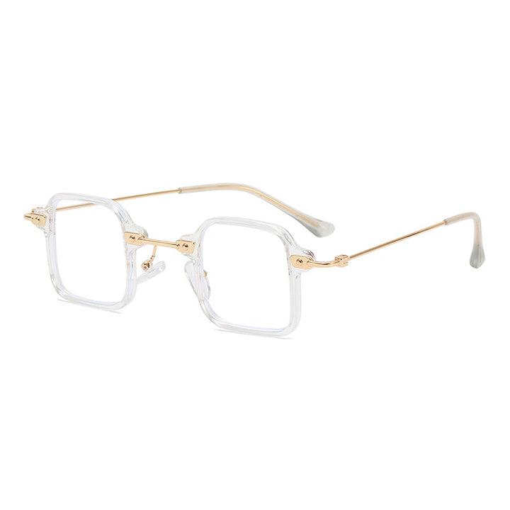 Dame kvadratisk motesolbrille med stilig metallramme Luvikno