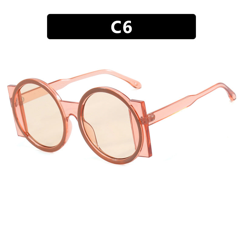 Dame oversized solbrille med kvadratisk ramme og UV-beskyttelse Luvikno