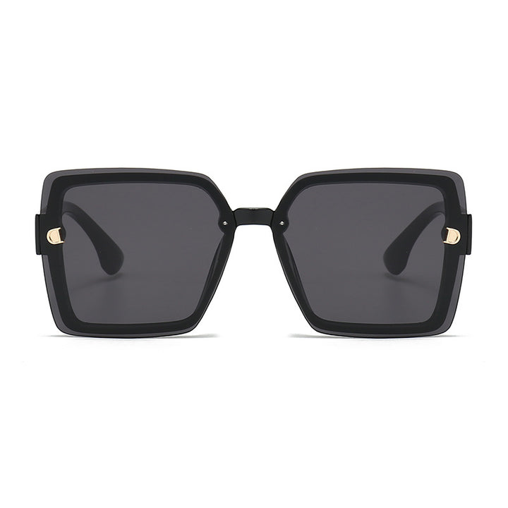 Dame moteriktig firkantet solbrille med robust ramme og UV-beskyttelse Luvikno