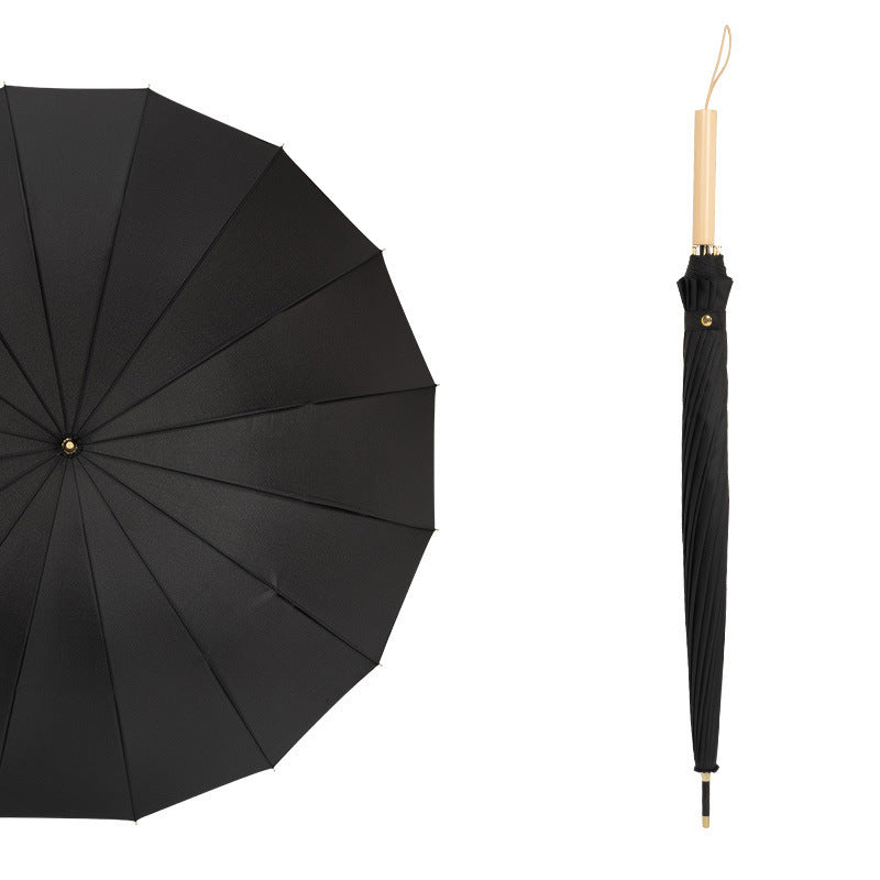 Dame Faltbar Regn paraply med elegant håndtering og unikt design Luvikno