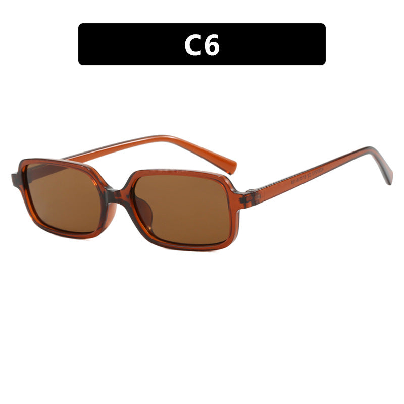 Dame kvadratisk solbrille med unikt, ekstravagant design og UV-beskyttelse Luvikno