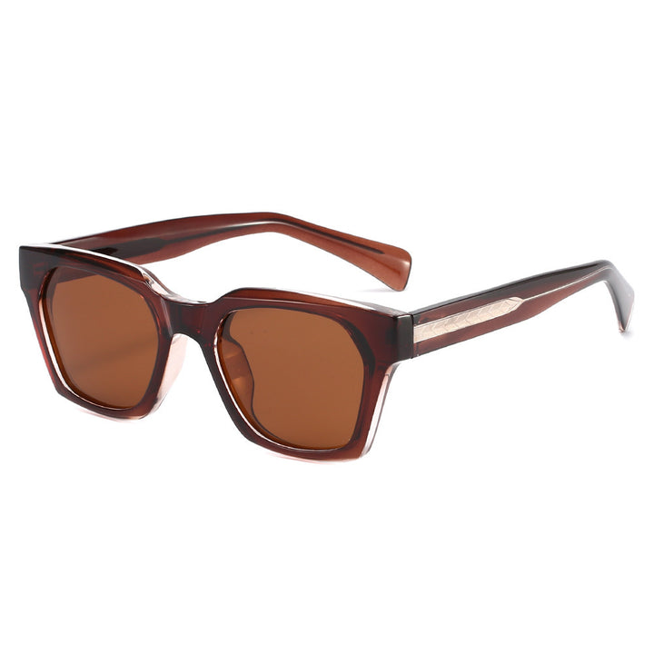Damer trendy firkantet solbrille Luvikno